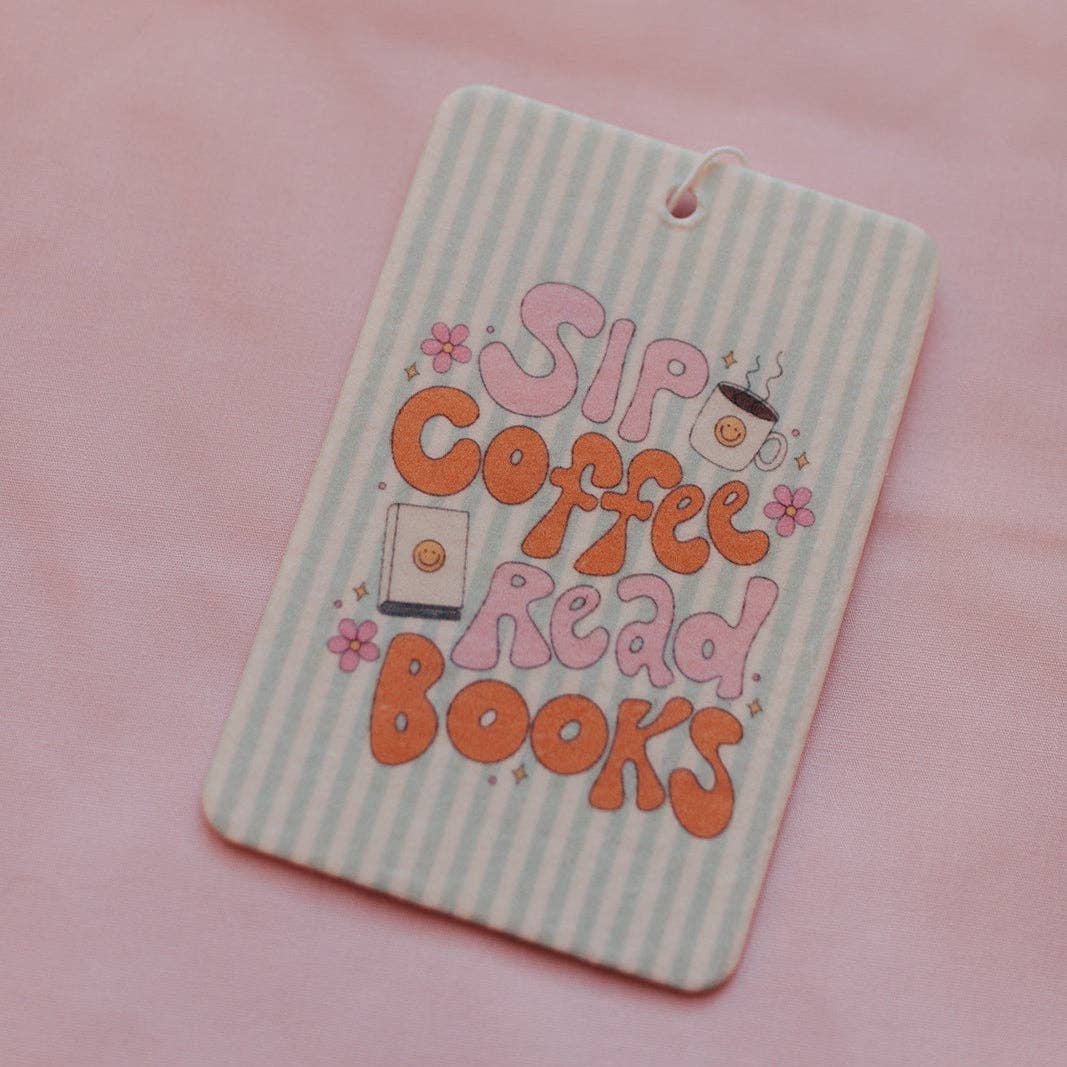 Car Air Freshener, Sip Coffee, Read Books