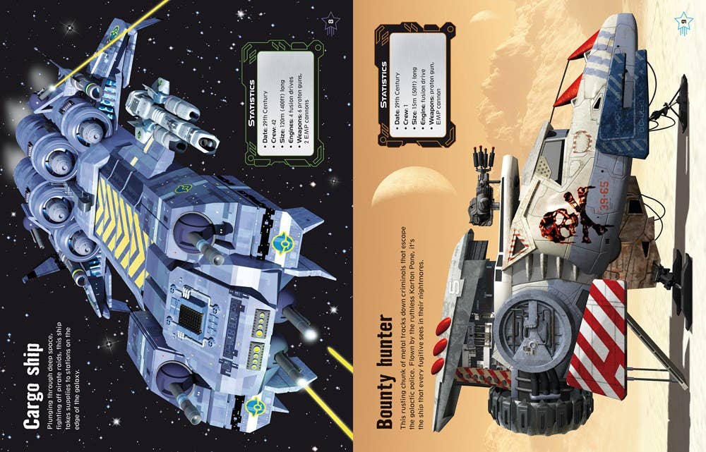 Build Your Own Spaceships Sticker Book : Usborne